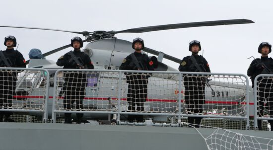 Three Chinese Navy ships arrive in Baltiysk