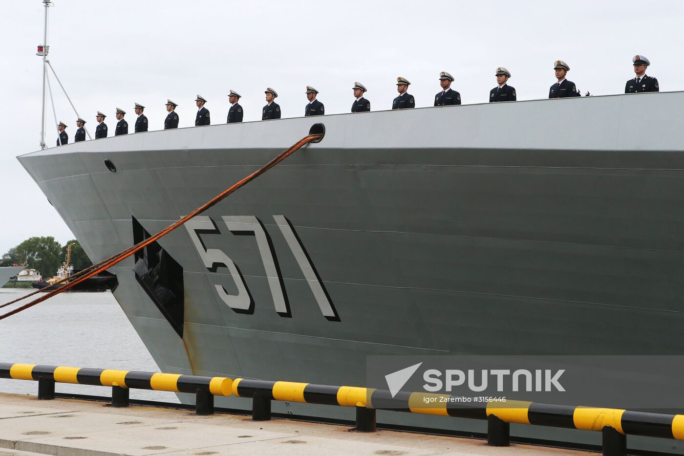 Three Chinese Navy ships arrive in Baltiysk