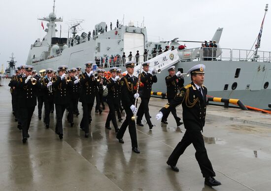 Three Chinese Navy ships arrive in Baltiysk