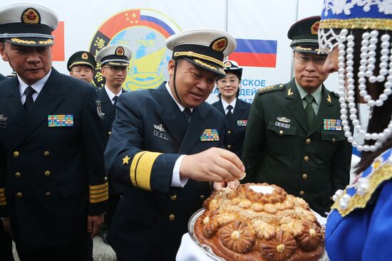 Three Chinese Navy ships arrive in Baltiysk