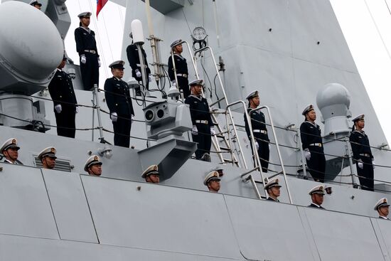 Three Chinese Navy ships arrive in Baltiysk