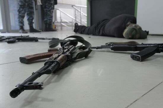 Anti-terrorist exercise in Lugansk