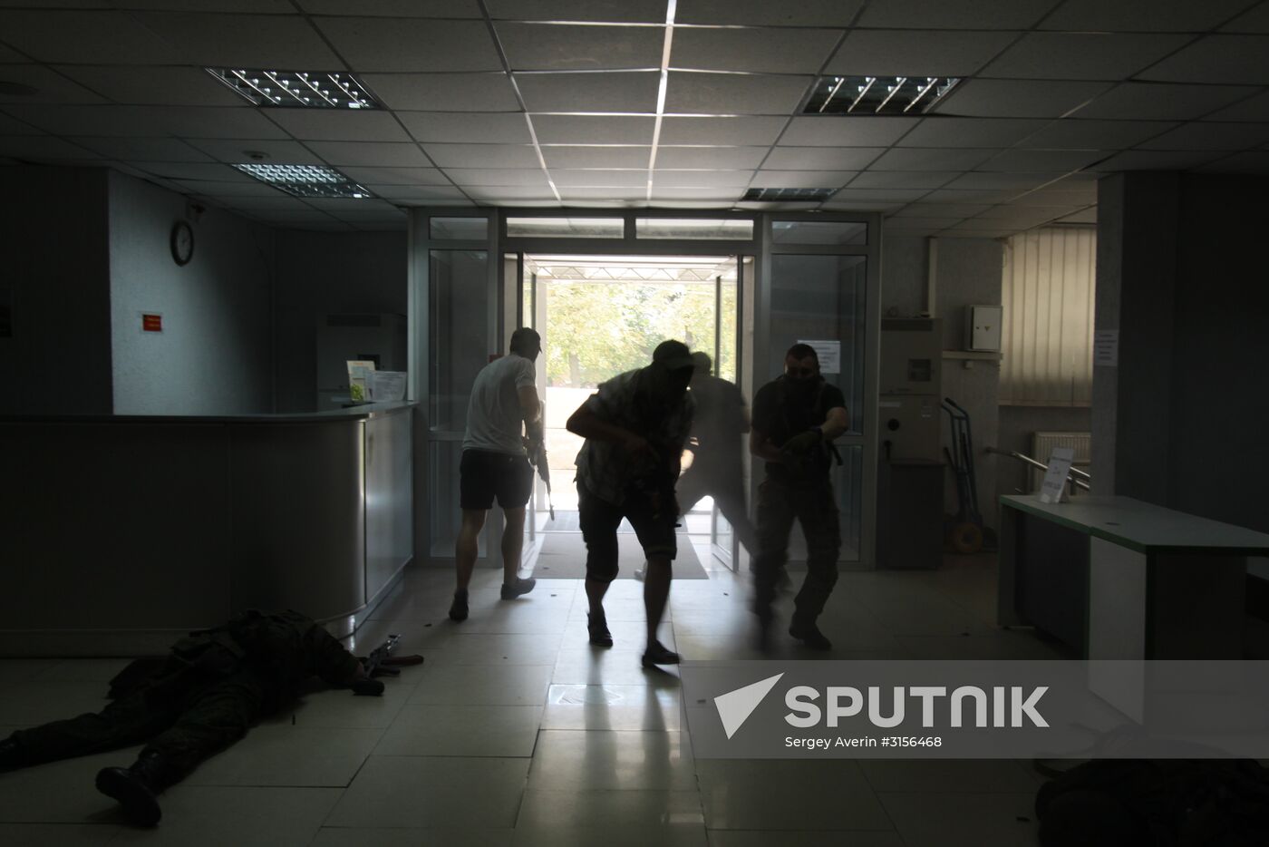 Anti-terrorist exercise in Lugansk
