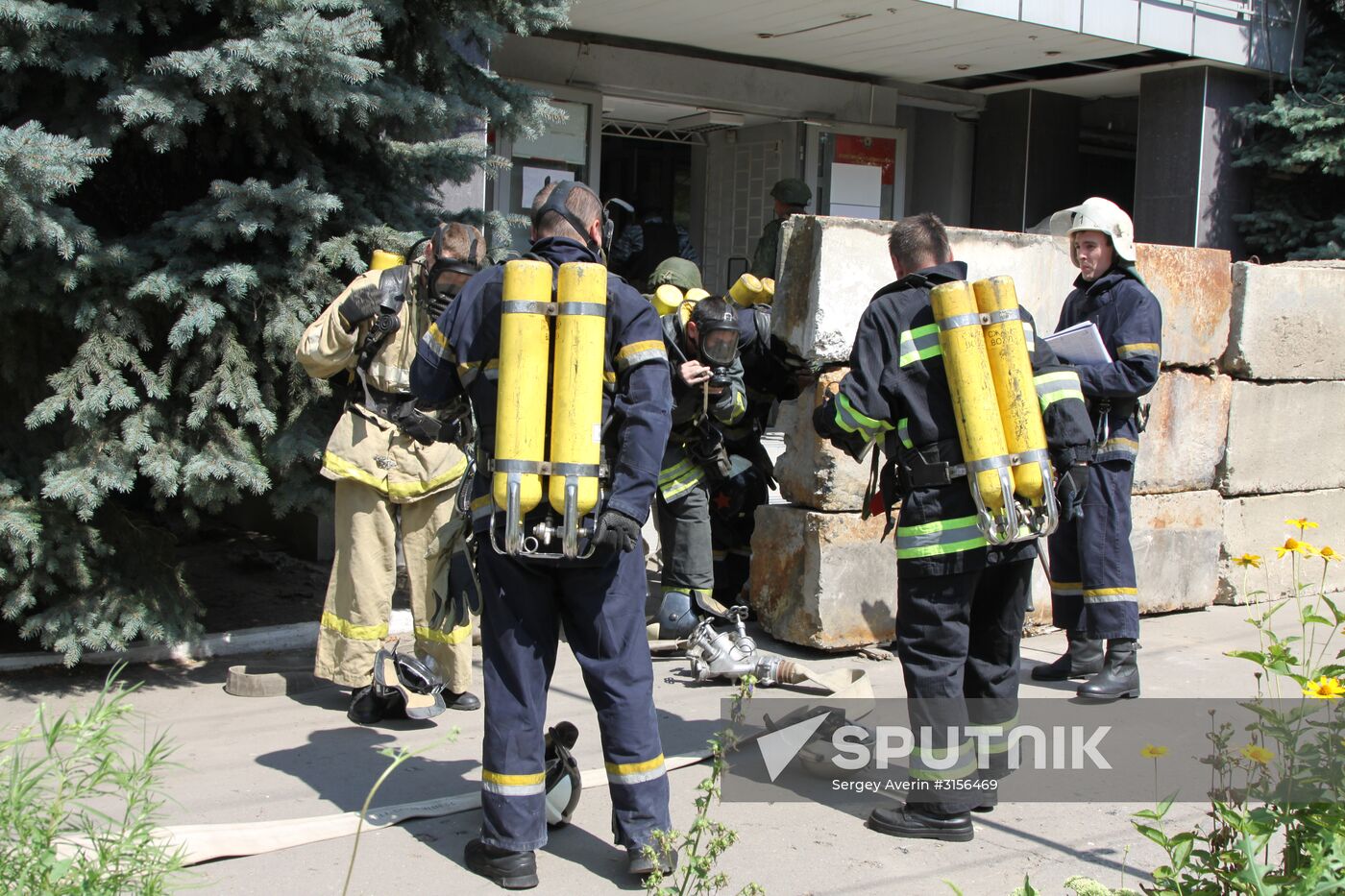 Anti-terrorist exercise in Lugansk