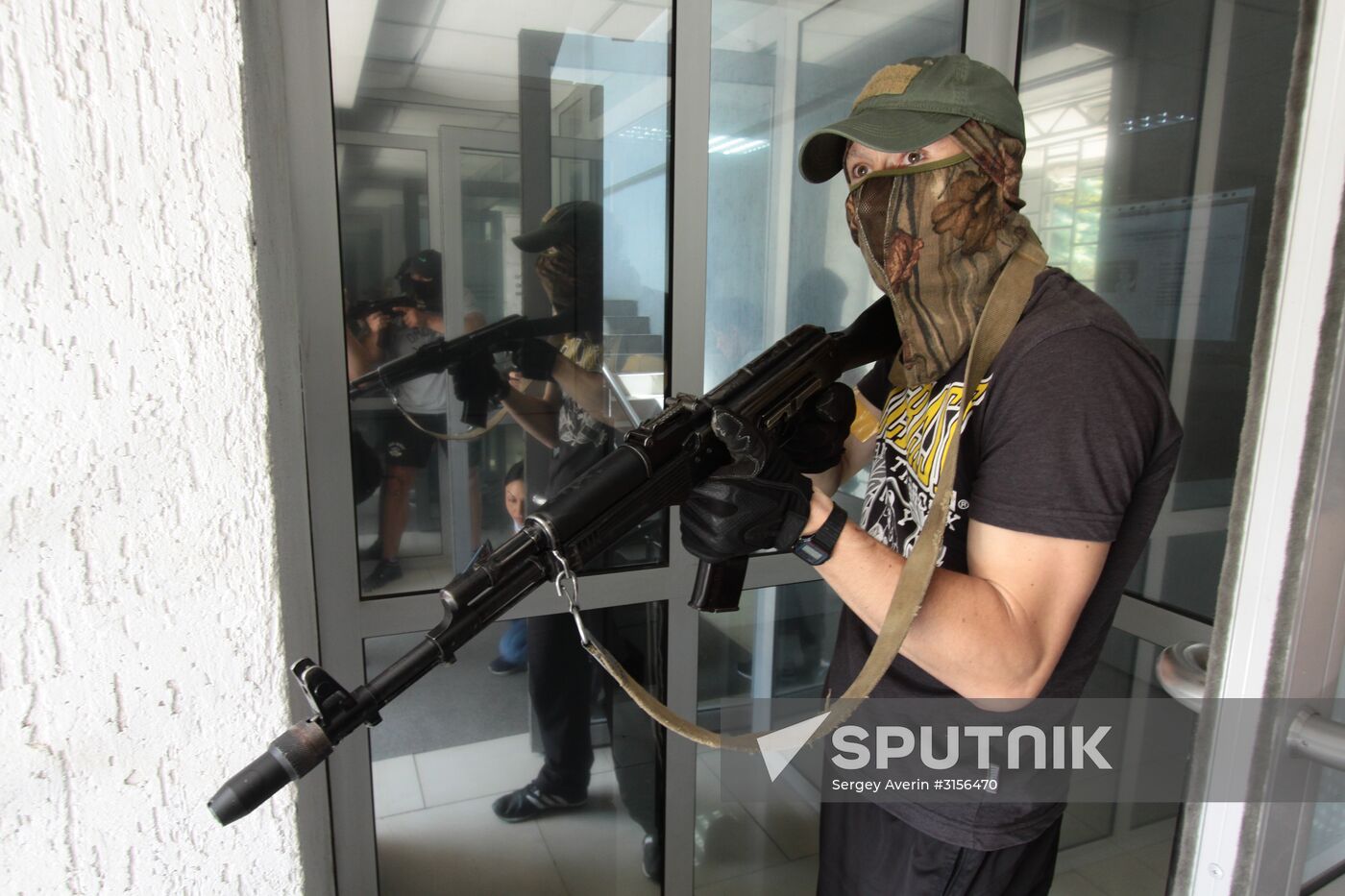 Anti-terrorist exercise in Lugansk