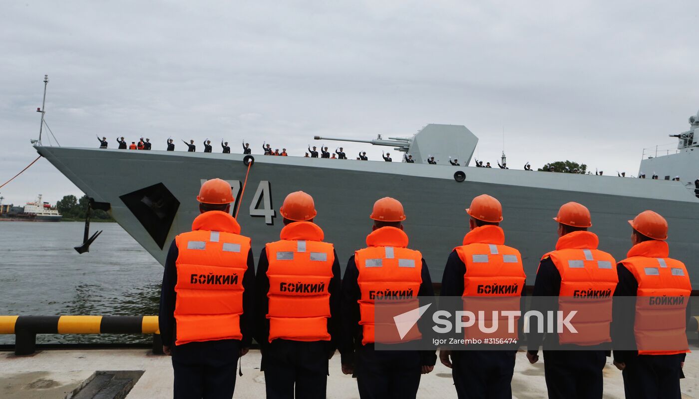 Three Chinese Navy ships arrive in Baltiysk