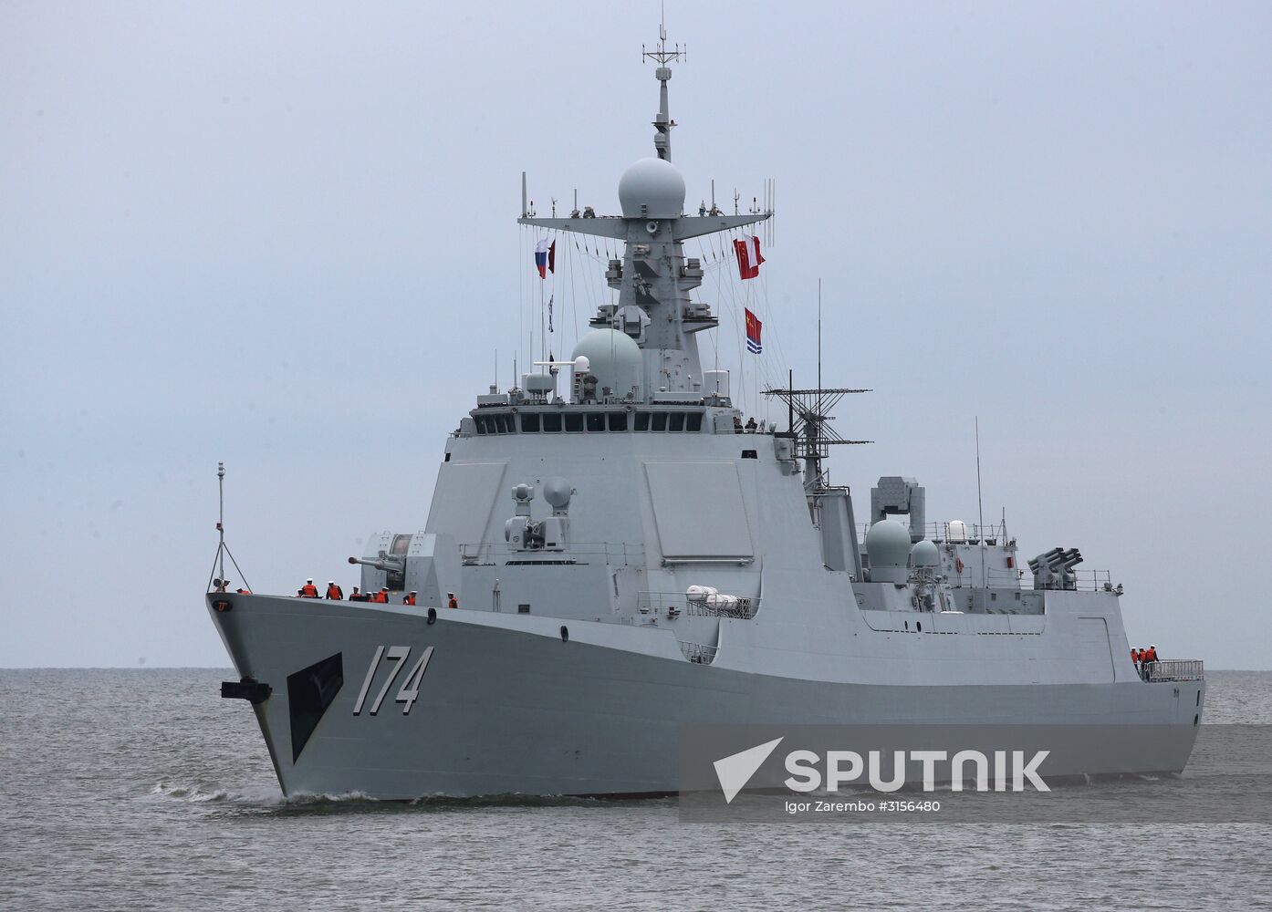 Three Chinese Navy ships arrive in Baltiysk