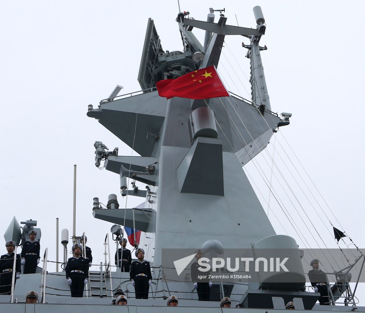 Three Chinese Navy ships arrive in Baltiysk