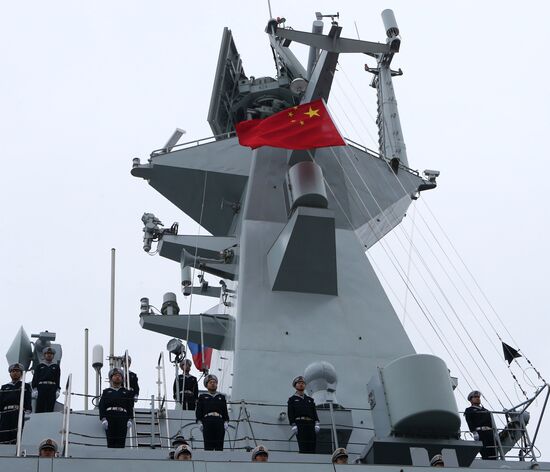 Three Chinese Navy ships arrive in Baltiysk