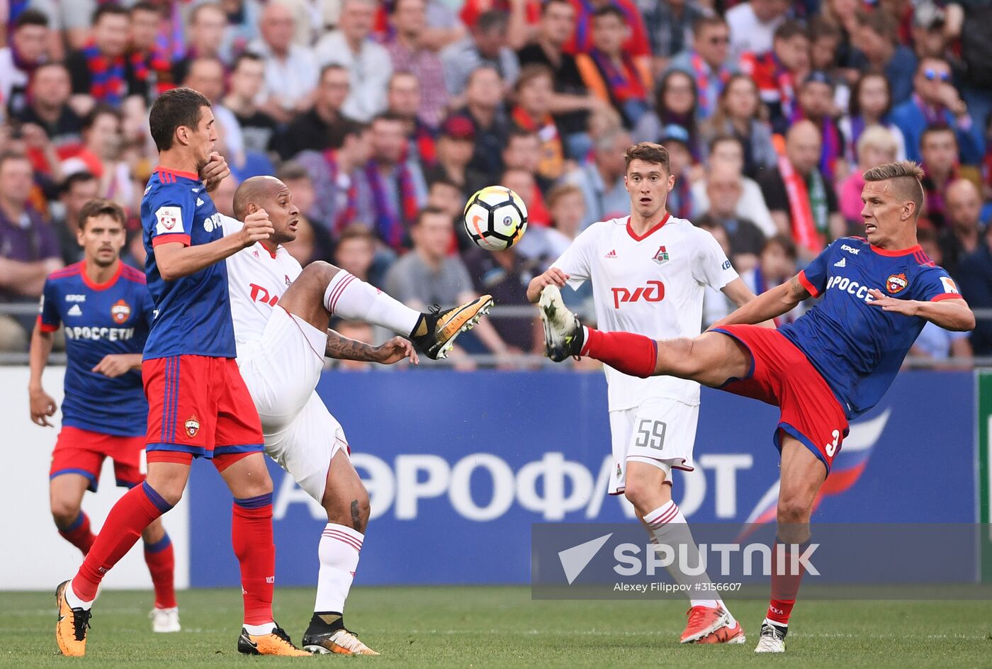 Russian Football Premier League. CSKA vs. Lokomotiv
