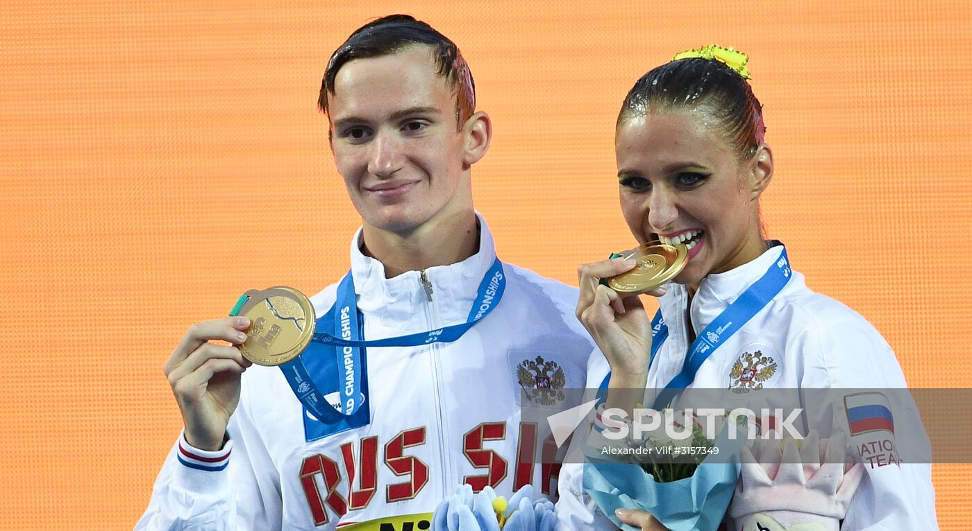 2017 FINA World Championships. Synchronized swimming. Mixed duet free routine. Finals