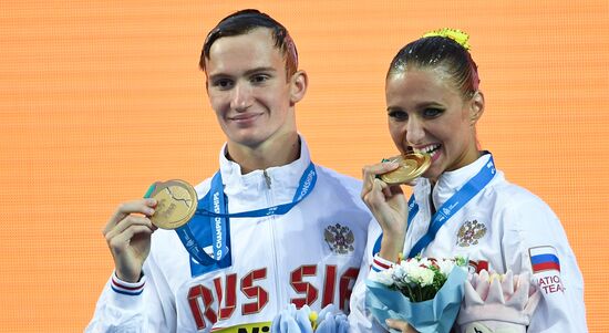2017 FINA World Championships. Synchronized swimming. Mixed duet free routine. Finals