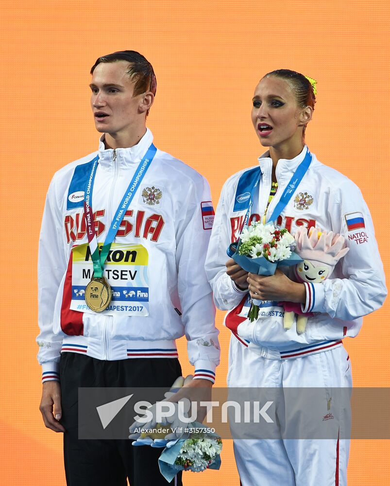 2017 FINA World Championships. Synchronized swimming. Mixed duet free routine. Finals