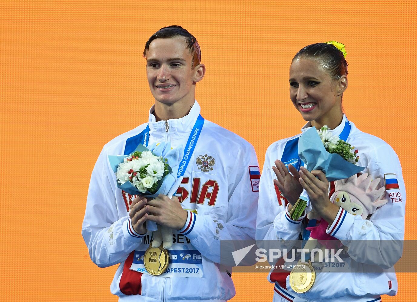 2017 FINA World Championships. Synchronized swimming. Mixed duet free routine. Finals