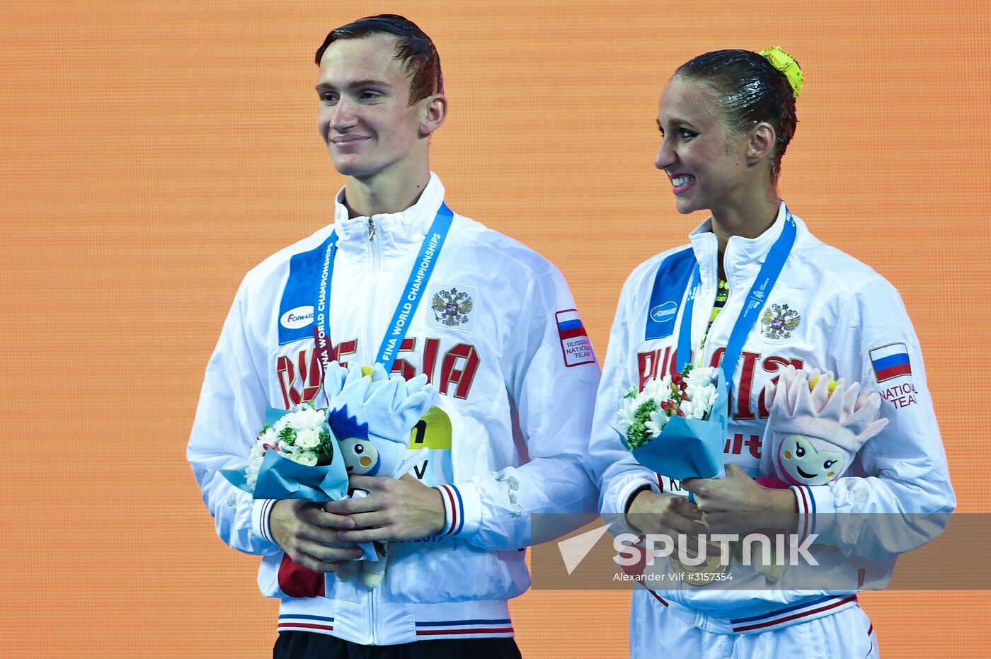 2017 FINA World Championships. Synchronized swimming. Mixed duet free routine. Finals