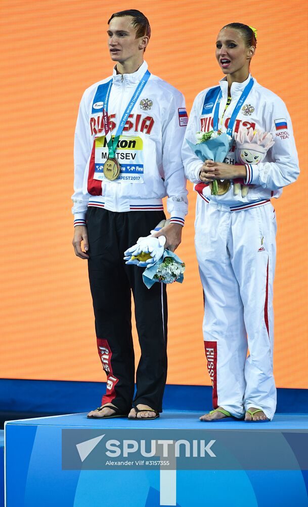 2017 FINA World Championships. Synchronized swimming. Mixed duet free routine. Finals