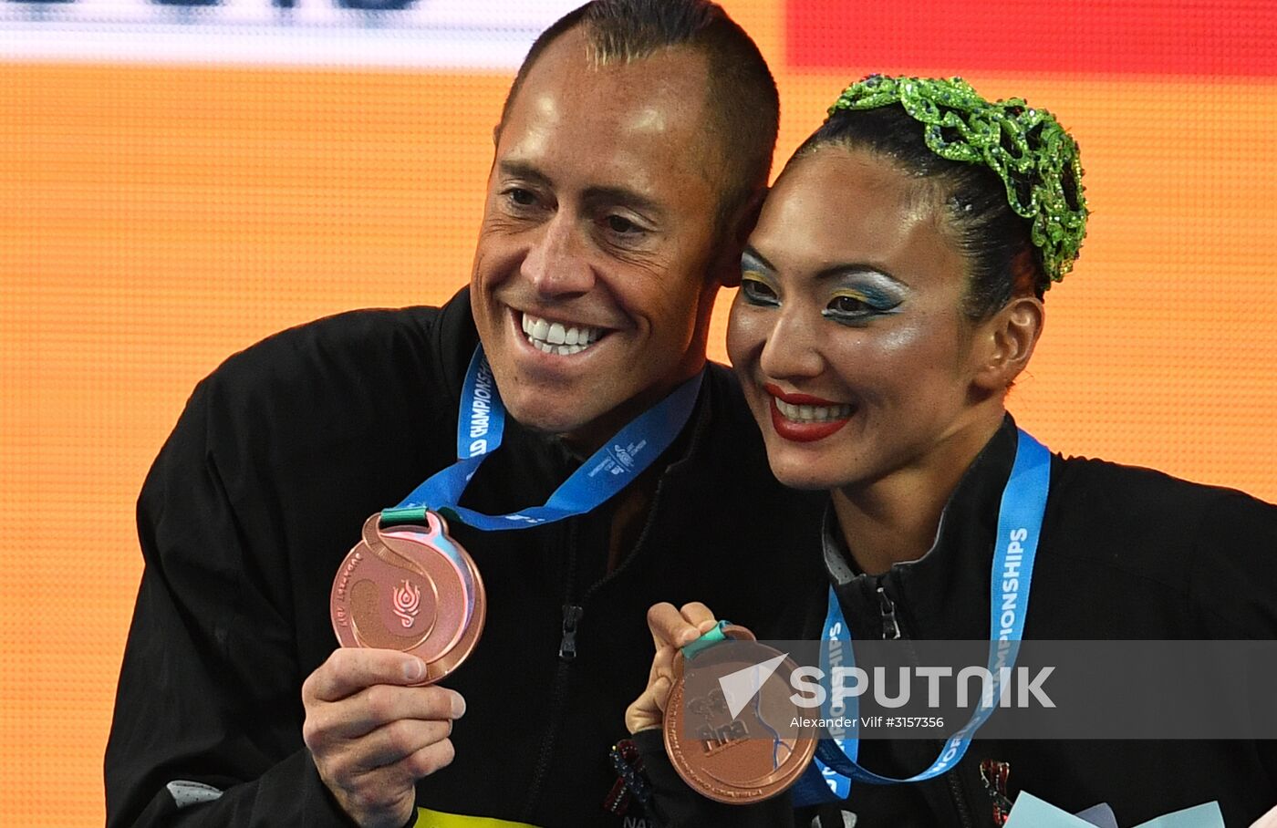 2017 FINA World Championships. Synchronized swimming. Mixed duet free routine. Finals