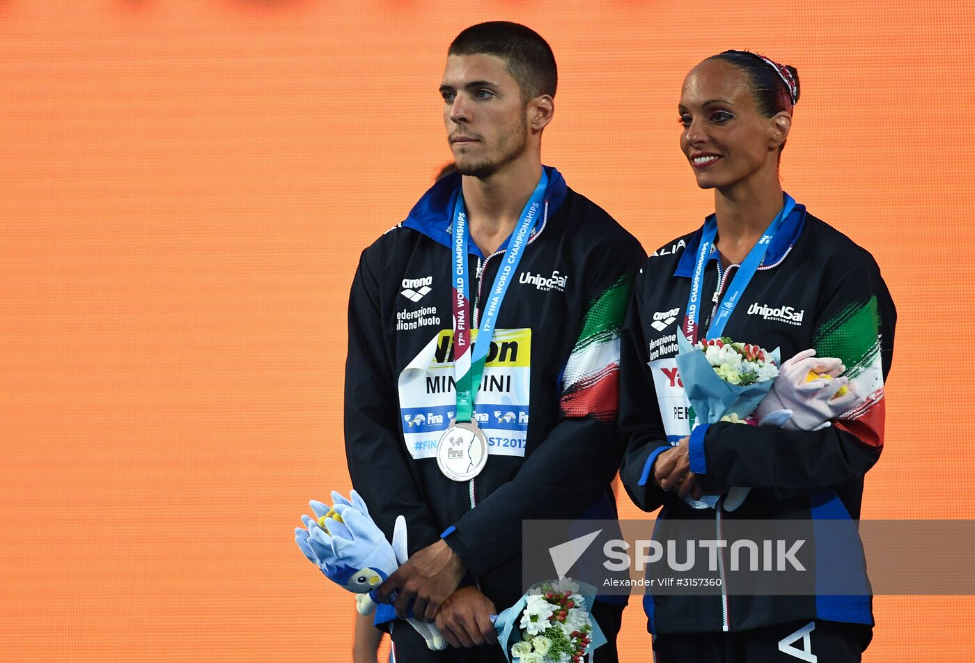 2017 FINA World Championships. Synchronized swimming. Mixed duet free routine. Finals