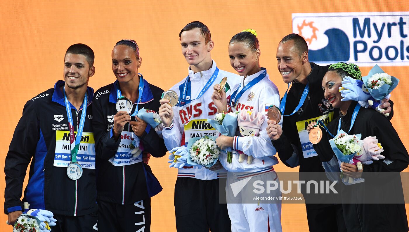 2017 FINA World Championships. Synchronized swimming. Mixed duet free routine. Finals