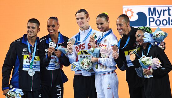 2017 FINA World Championships. Synchronized swimming. Mixed duet free routine. Finals