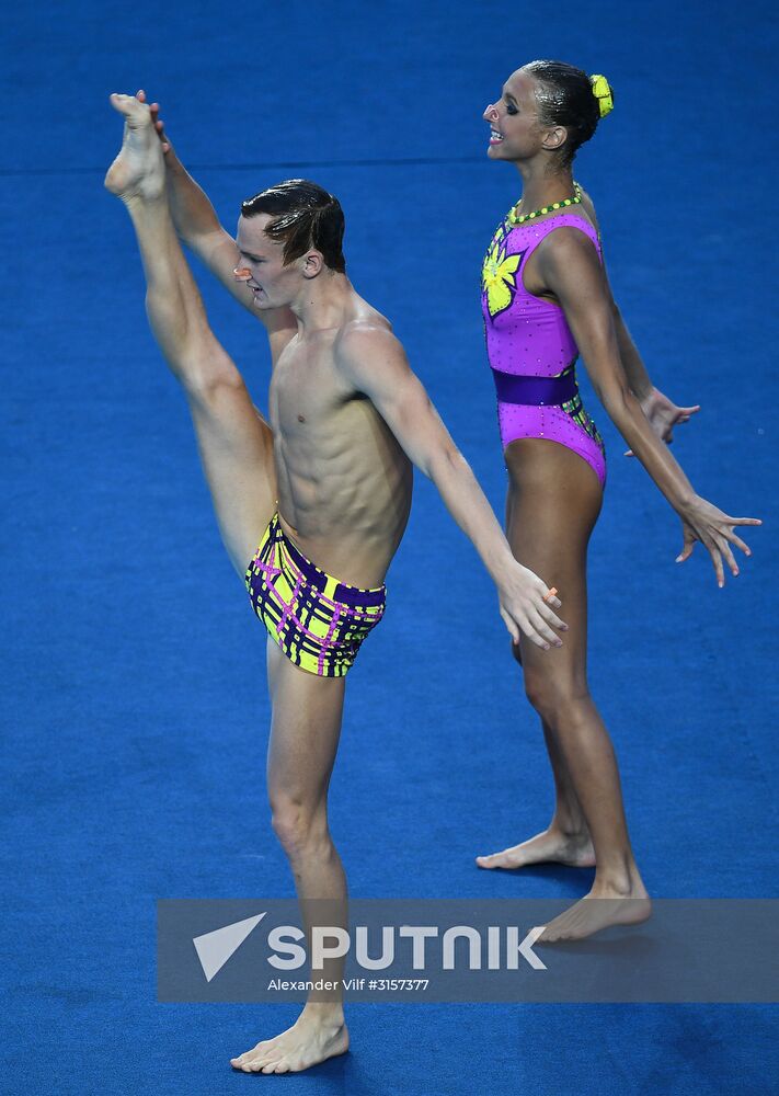 2017 FINA World Championships. Synchronized swimming. Mixed duet free routine. Finals