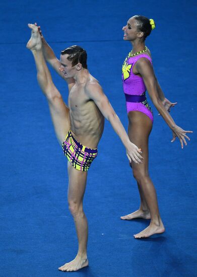 2017 FINA World Championships. Synchronized swimming. Mixed duet free routine. Finals