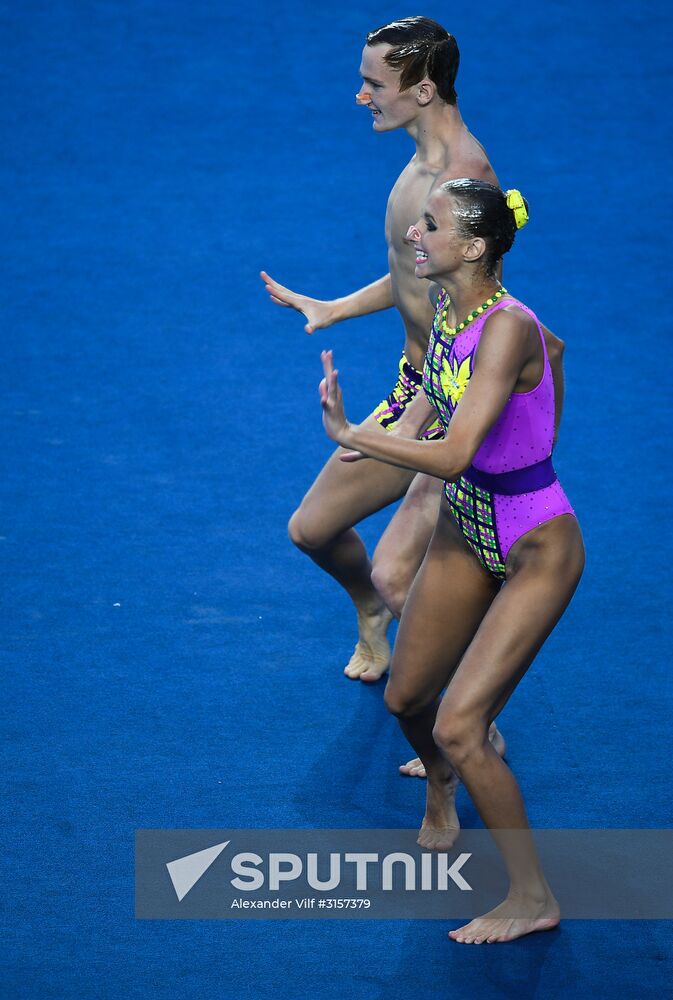 2017 FINA World Championships. Synchronized swimming. Mixed duet free routine. Finals