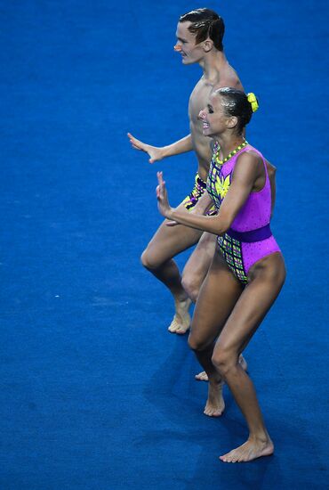 2017 FINA World Championships. Synchronized swimming. Mixed duet free routine. Finals