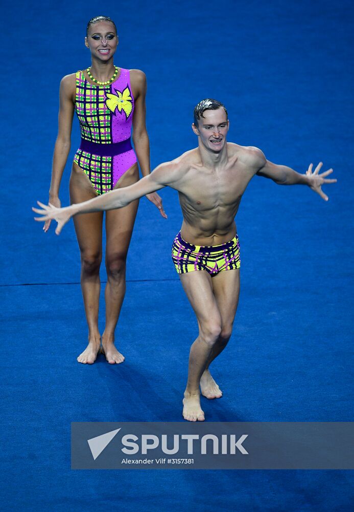 2017 FINA World Championships. Synchronized swimming. Mixed duet free routine. Finals