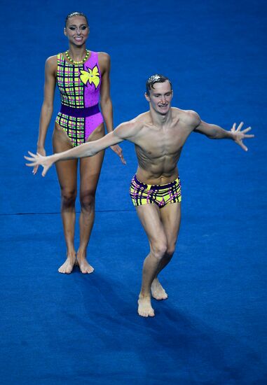 2017 FINA World Championships. Synchronized swimming. Mixed duet free routine. Finals