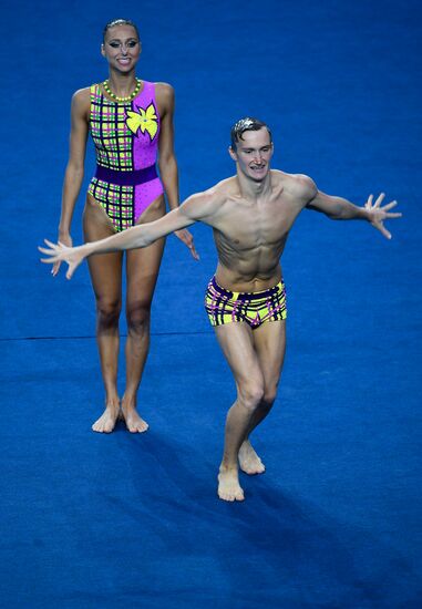 2017 FINA World Championships. Synchronized swimming. Mixed duet free routine. Finals