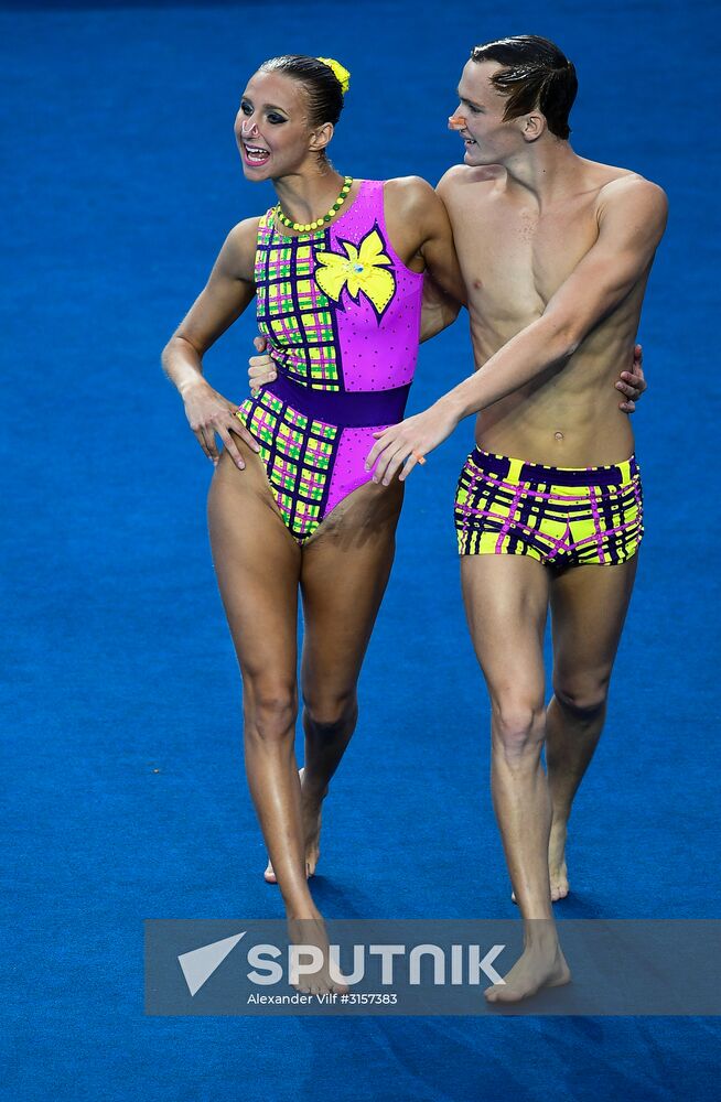 2017 FINA World Championships. Synchronized swimming. Mixed duet free routine. Finals