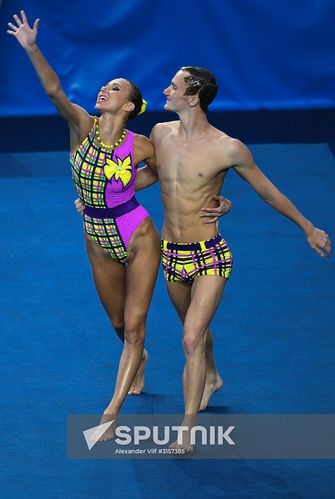 2017 FINA World Championships. Synchronized swimming. Mixed duet free routine. Finals