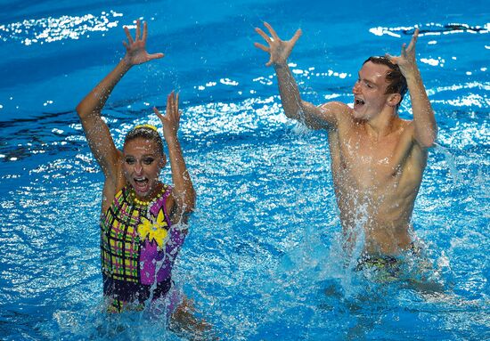 2017 FINA World Championships. Synchronized swimming. Mixed duet free routine. Finals