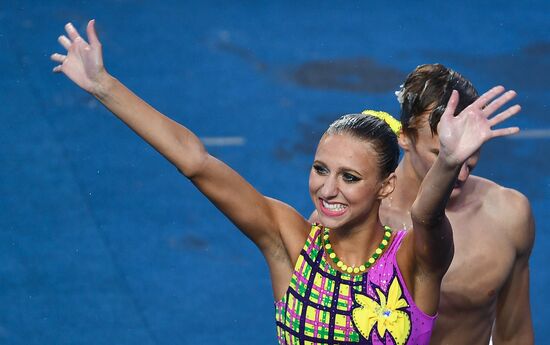 2017 FINA World Championships. Synchronized swimming. Mixed duet free routine. Finals