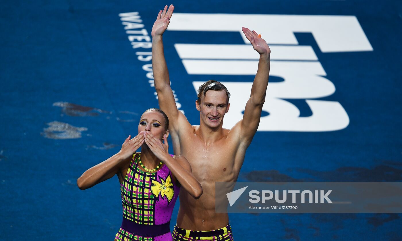 2017 FINA World Championships. Synchronized swimming. Mixed duet free routine. Finals