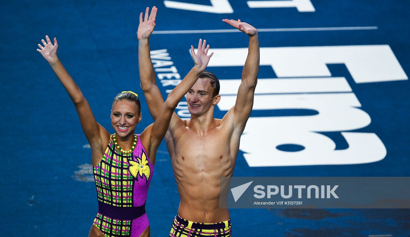 2017 FINA World Championships. Synchronized swimming. Mixed duet free routine. Finals