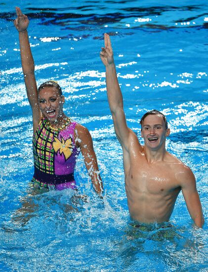 2017 FINA World Championships. Synchronized swimming. Mixed duet free routine. Finals