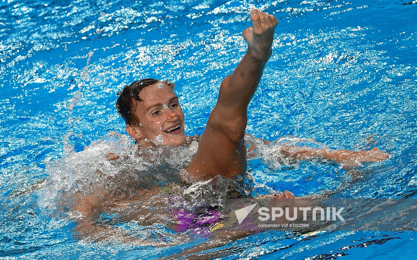 2017 FINA World Championships. Synchronized swimming. Mixed duet free routine. Finals