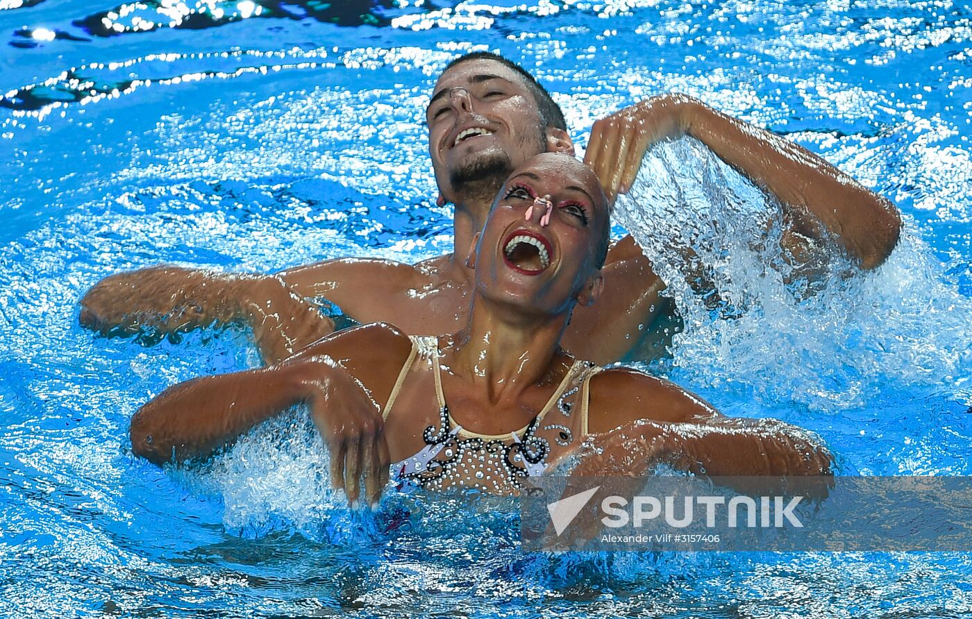 2017 FINA World Championships. Synchronized swimming. Mixed duet free routine. Finals