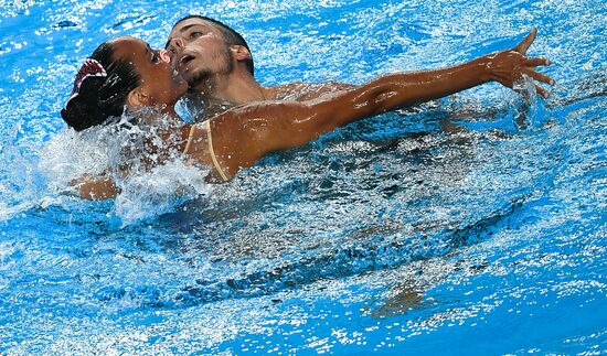 2017 FINA World Championships. Synchronized swimming. Mixed duet free routine. Finals