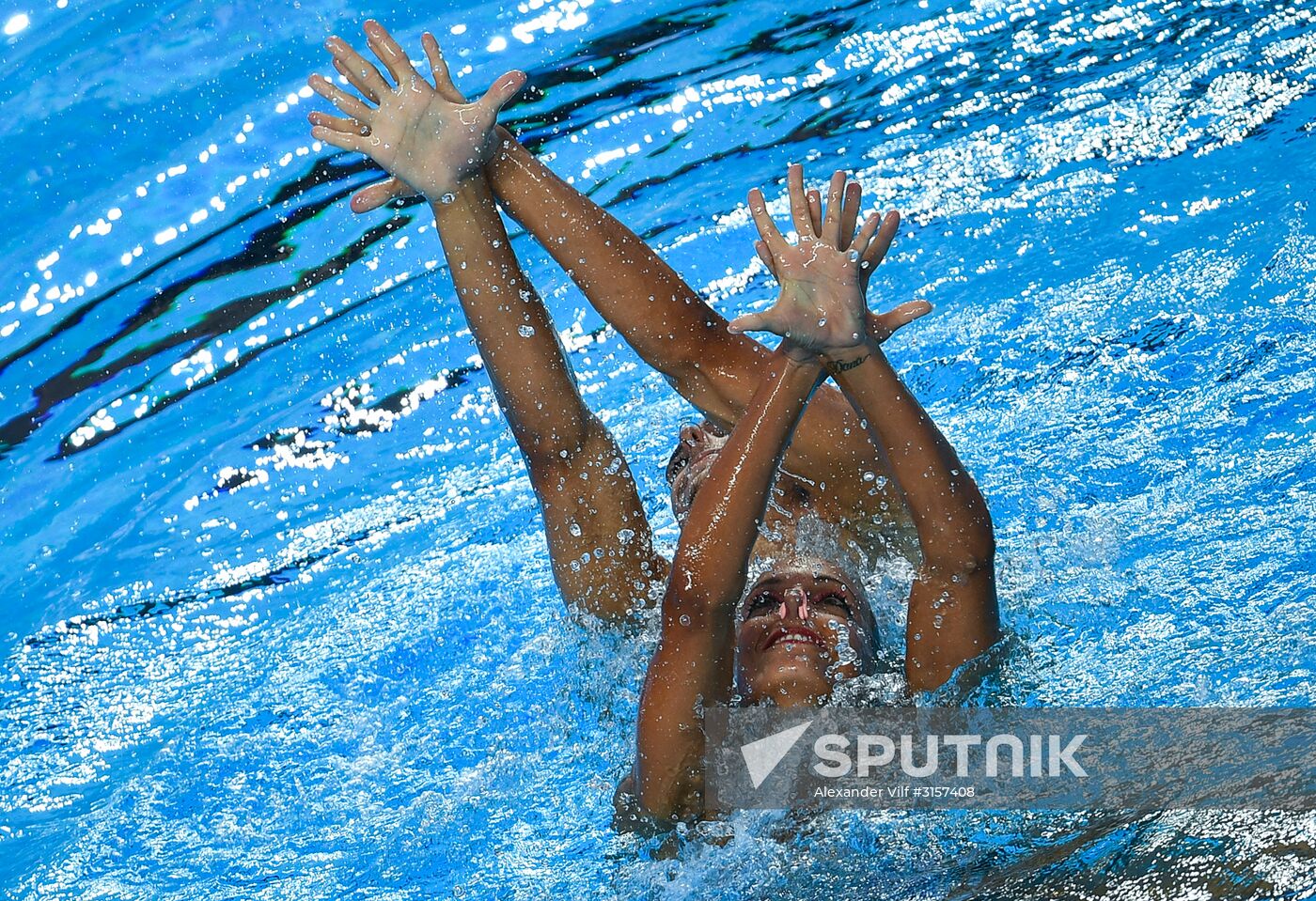 2017 FINA World Championships. Synchronized swimming. Mixed duet free routine. Finals