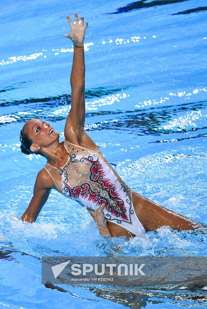 2017 FINA World Championships. Synchronized swimming. Mixed duet free routine. Finals