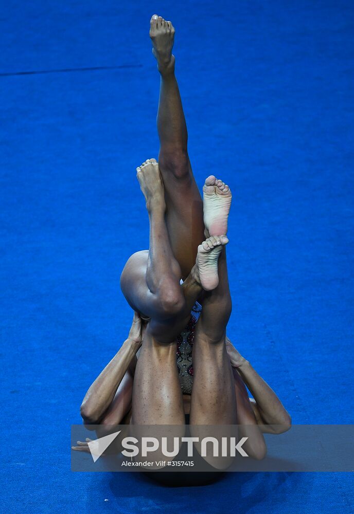 2017 FINA World Championships. Synchronized swimming. Mixed duet free routine. Finals
