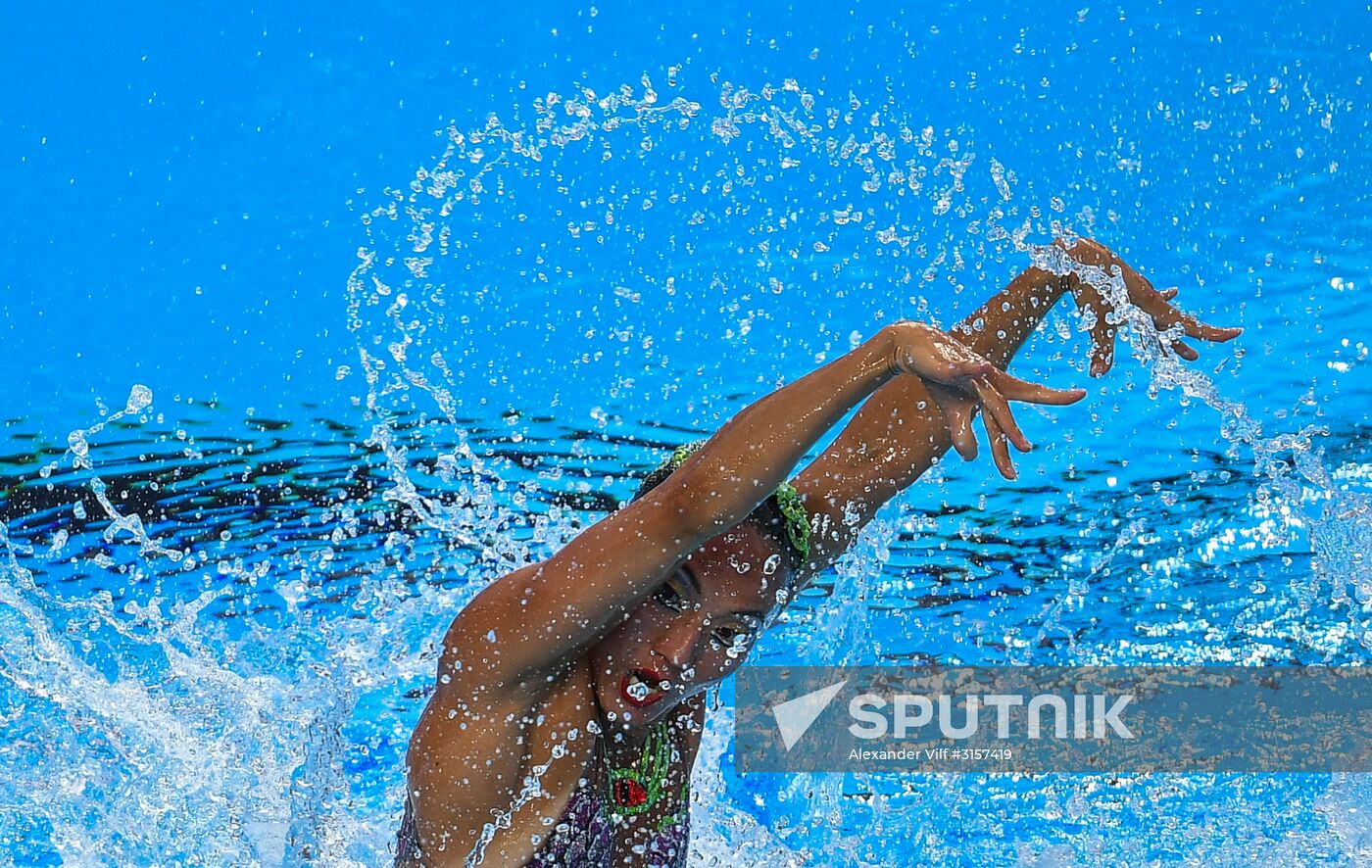 2017 FINA World Championships. Synchronized swimming. Mixed duet free routine. Finals
