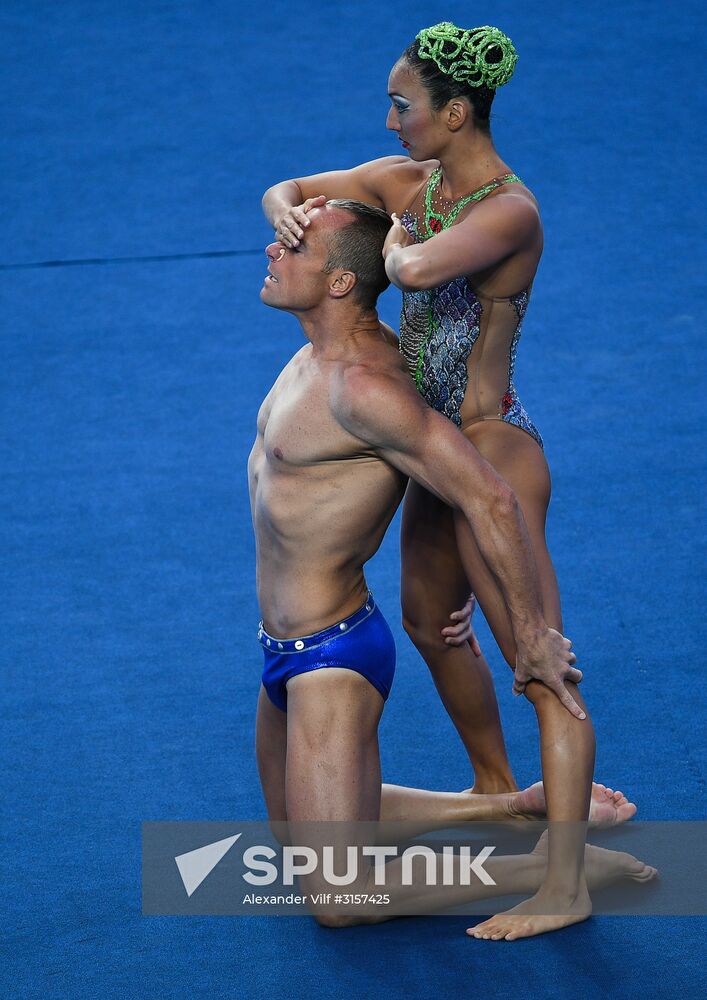 2017 FINA World Championships. Synchronized swimming. Mixed duet free routine. Finals