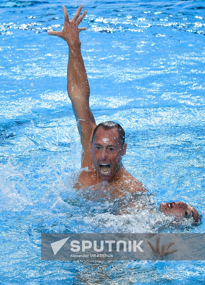 2017 FINA World Championships. Synchronized swimming. Mixed duet free routine. Finals