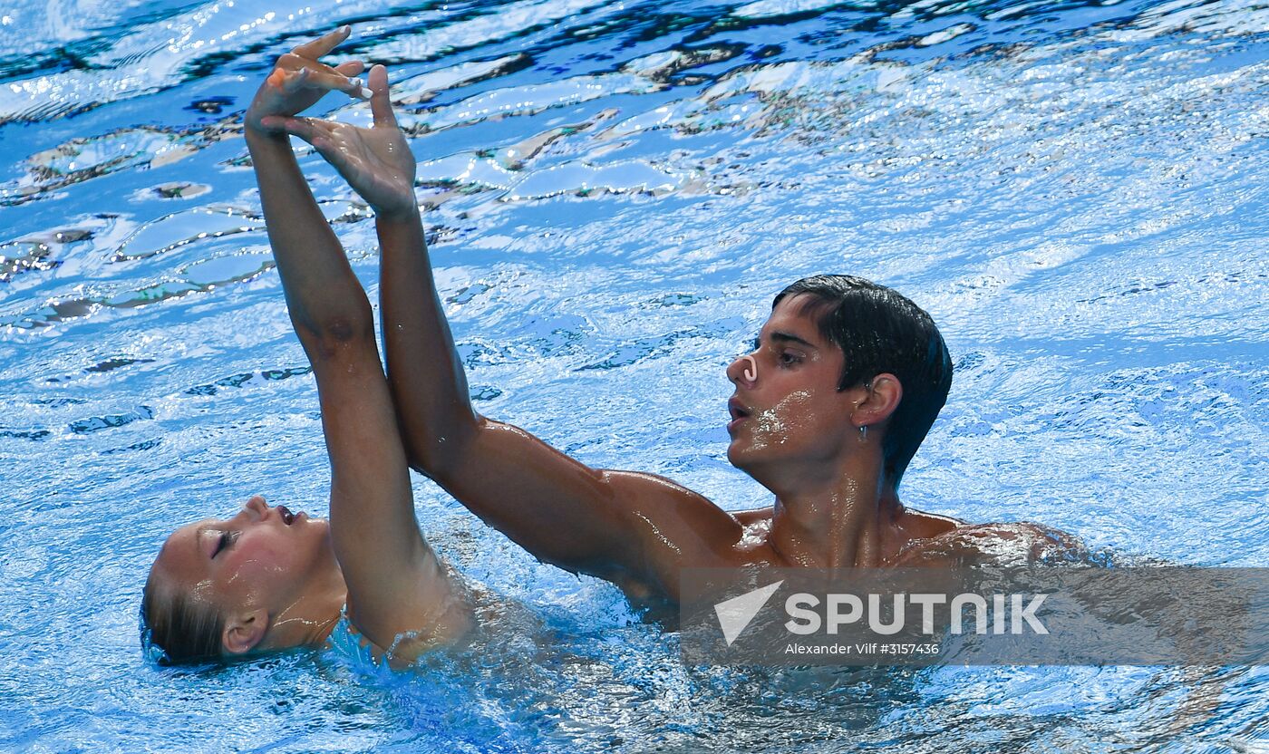 2017 FINA World Championships. Synchronized swimming. Mixed duet free routine. Finals