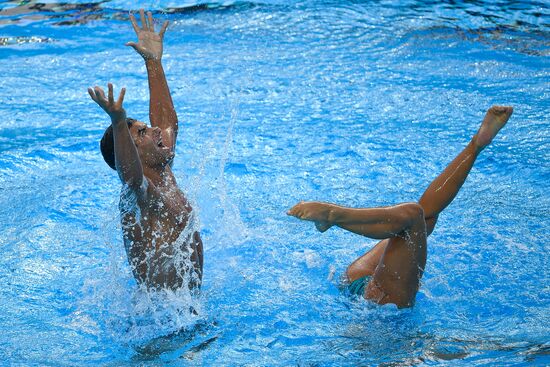 2017 FINA World Championships. Synchronized swimming. Mixed duet free routine. Finals