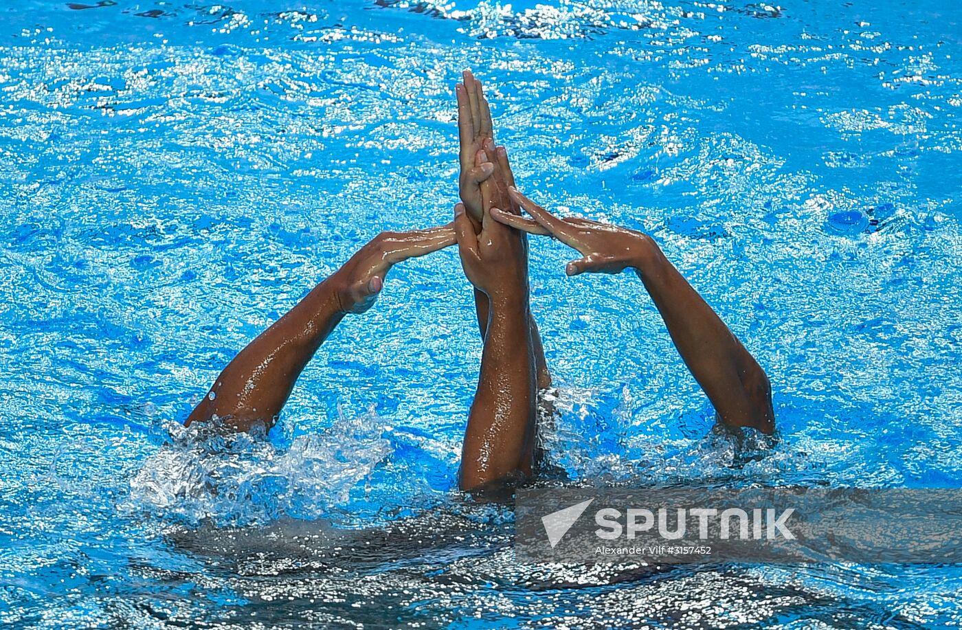 2017 FINA World Championships. Synchronized swimming. Mixed duet free routine. Finals